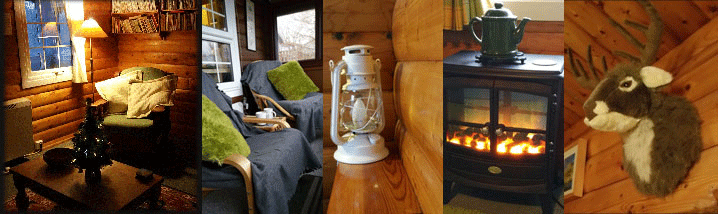 warm and cosy self-catering log cabin accommodation in Snowdonia 