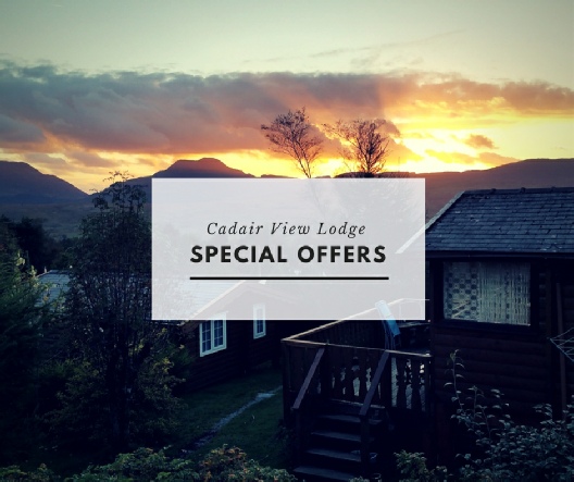 Special offers and late deals on Cadair View Lodge log cabin accommodation in Snowdonia